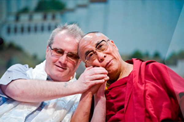 Ричард Мур и Далай-лама в Северной Ирландии